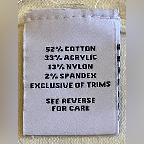 525 AMERICA Cotton Colorblock Turtleneck Sweater W/ Stretch M Orange/Grey/Ivory - Picture 11 of 14